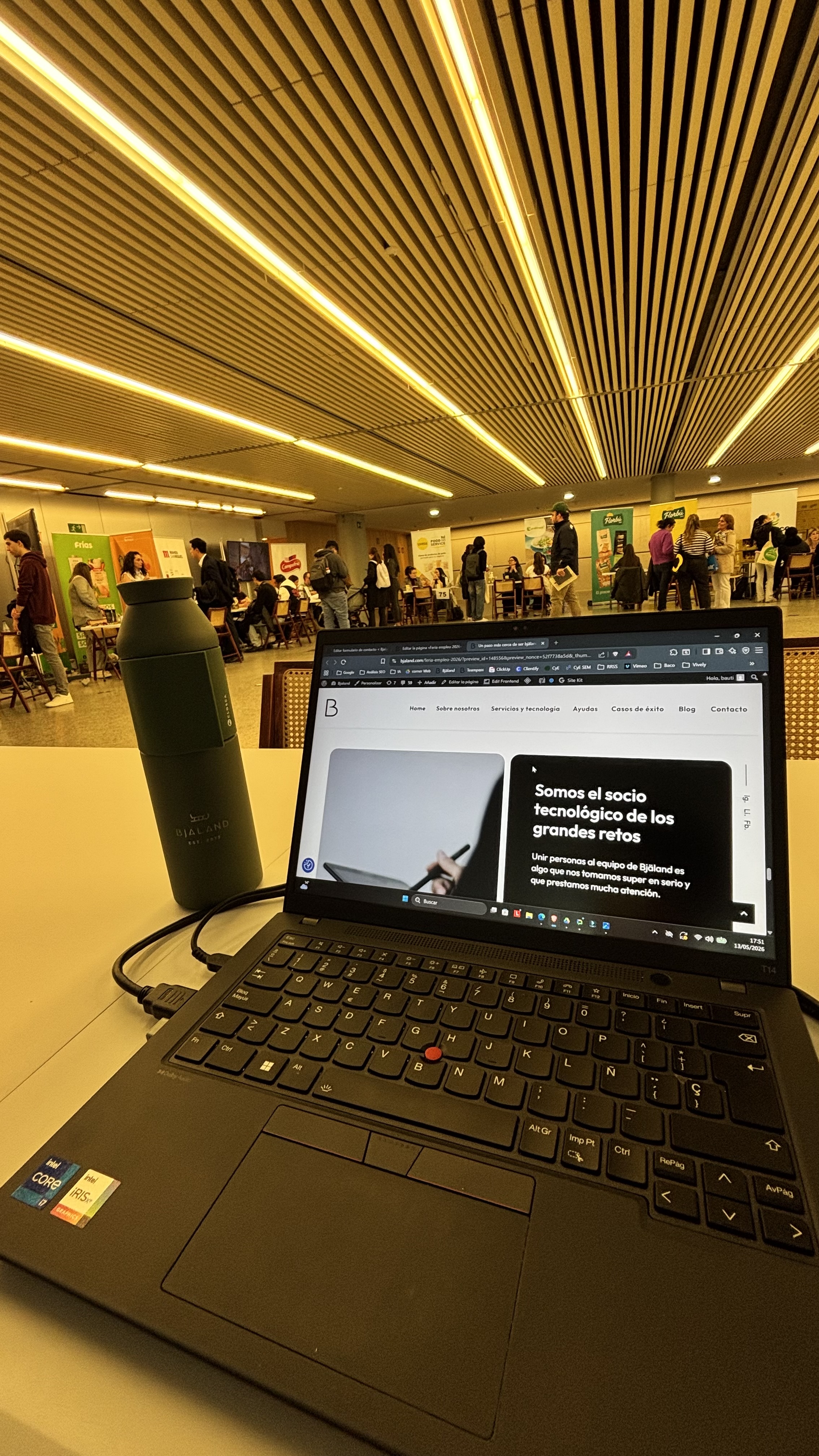 Bjaland en la XXIV Feria de Empleo 2026 de Burgos